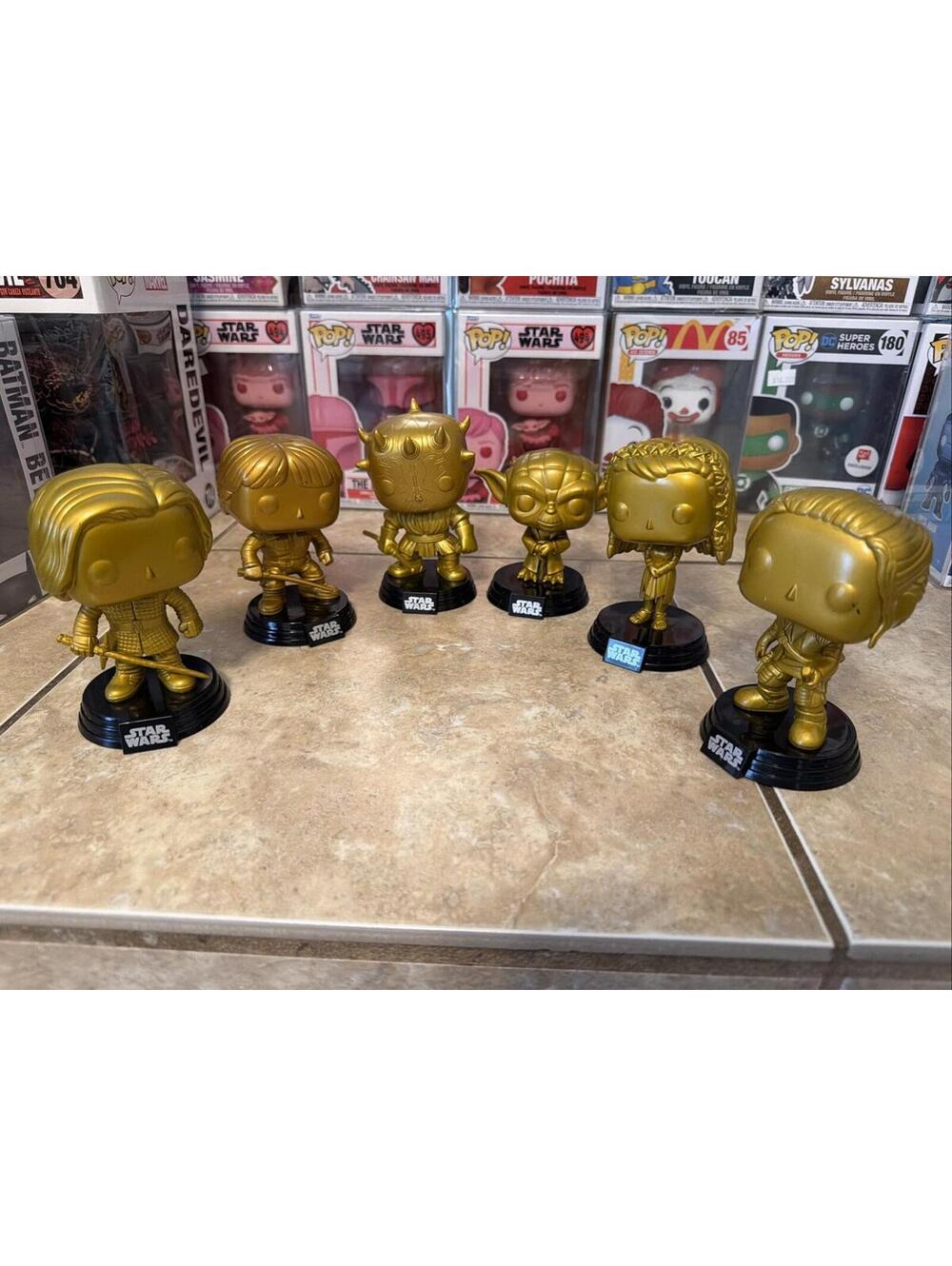 Funko Pop! Vinyl: Funko Star Wars Gold Edition Collection Out box Set Of 6